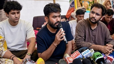 Abhijeet Dipke warned of an agitation "bigger than the last one" if Home Minister Amit Shah does not take up accountability for the use of police brutality and protestors aren't spared of a government crackdown. (PTI) Abhijeet Dipke warned of an agitation "bigger than the last one" if Home Minister Amit Shah does not take up accountability for the use of police brutality and protestors aren't spared of a government crackdown. (PTI)