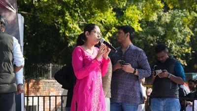 The case against the former Jawaharlal Nehru University Students’ Union (JNUSU) president and CPI-M leader is for protesting outside the Banga Bhawan in 2021 over alleged police action. (HT Archive)