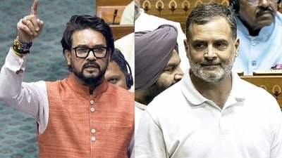 Thakur said Gandhi violated Rule 352 while narrating a purported conversation with protesting students. Thakur said Gandhi violated Rule 352 while narrating a purported conversation with protesting students.