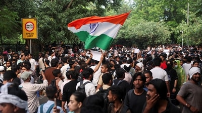 On Wednesday, the Delhi Police issued a statement, saying, “Claims circulating on social media that a protester sustained gunshot injuries during the July 20, 2026, protest in Central Delhi are not corroborated by the MLC findings." (File Photo/REUTERS)