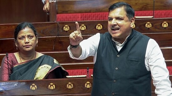 The Centre passed the Prevention of Insults to National Honour (Amendment) Bill, 2026 in Rajya Sabha to criminalise offences against Vande Mataram amid opposition uproar. (Sansad TV)
