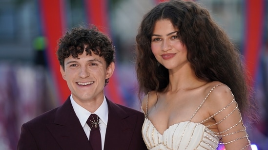 Tom Holland and Zendaya at the Spider-Man: Brand New Day London premiere.
