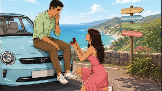 If Irish folklore is to be believed, women have been proposing to their partners since the fifth century. (ILLUSTRATIONS CREATED USING CHATGPT)