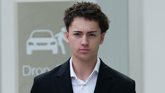 Didier Gaspard Owen Maximilien arrives at the State Courts building in Singapore, Thursday, July. 30, 2026. (AP Photo/David Hu)