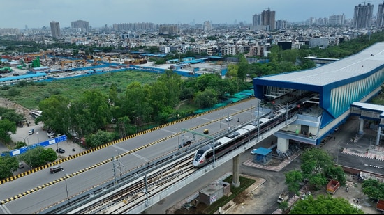 The proposal has been sent to the finance ministry for approval. The extension is expected to improve connectivity for industry and commuters in Haryana and Rajasthan. (HT Archive)