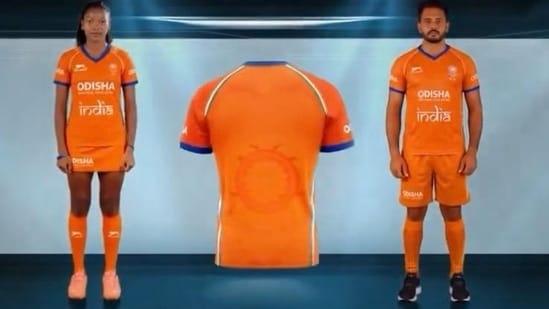 Indian hockey's new jersey. (Screengrab from HI video)