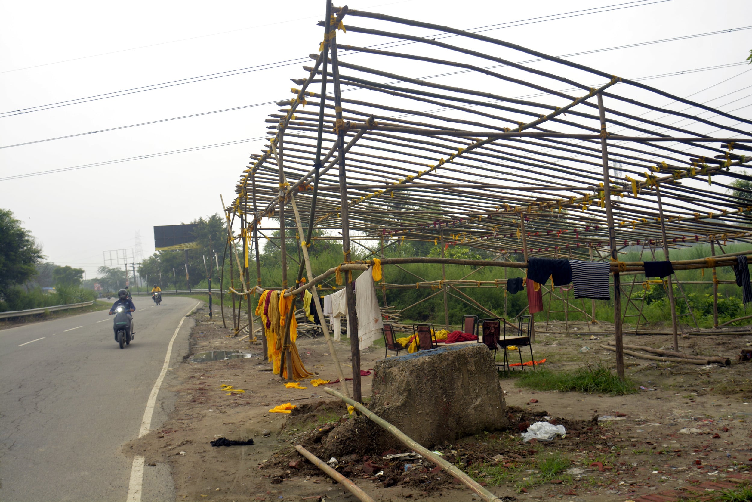 Ghaziabad  India - July 29 2026 : Preparation for  Kanwar camps ,in Ghaziabad , India on Wednesday, July 29 2026. (Photo by Sakib Ali / Hindustan Times)