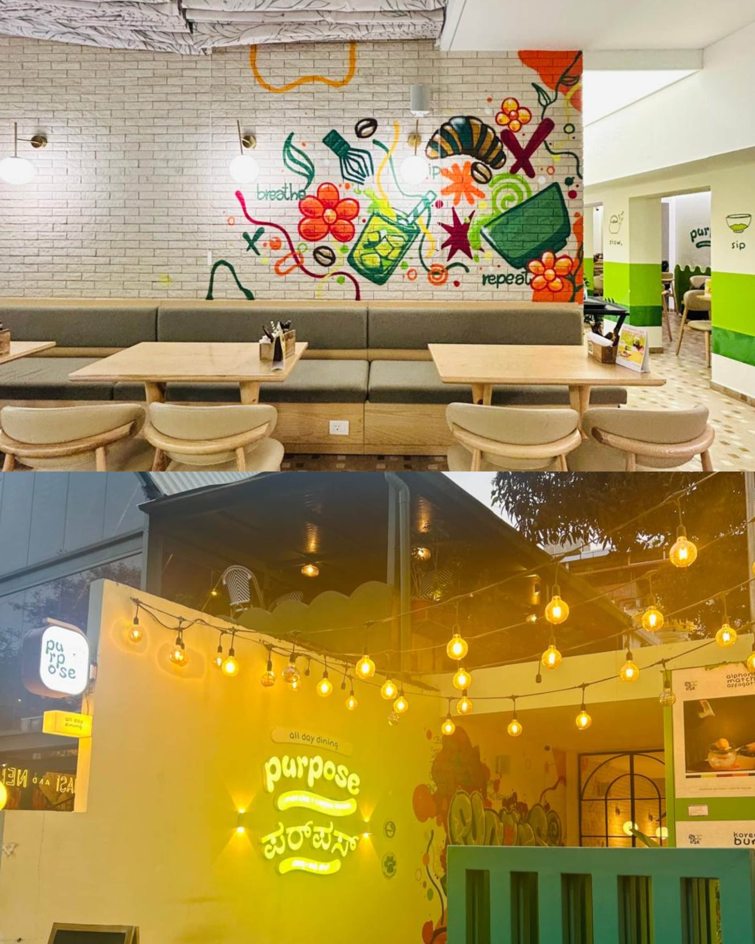 A serene sanctuary on Convent Road: Founder Ananya Rao transformed a 3,000 sq ft colonial bungalow into Purpose Matcha + Coffee House — an all-day dining space designed to make ceremonial-grade matcha an everyday habit. (Pics: Sanya Panwar) A serene sanctuary on Convent Road: Founder Ananya Rao transformed a 3,000 sq ft colonial bungalow into Purpose Matcha + Coffee House — an all-day dining space designed to make ceremonial-grade matcha an everyday habit. (Pics: Sanya Panwar)