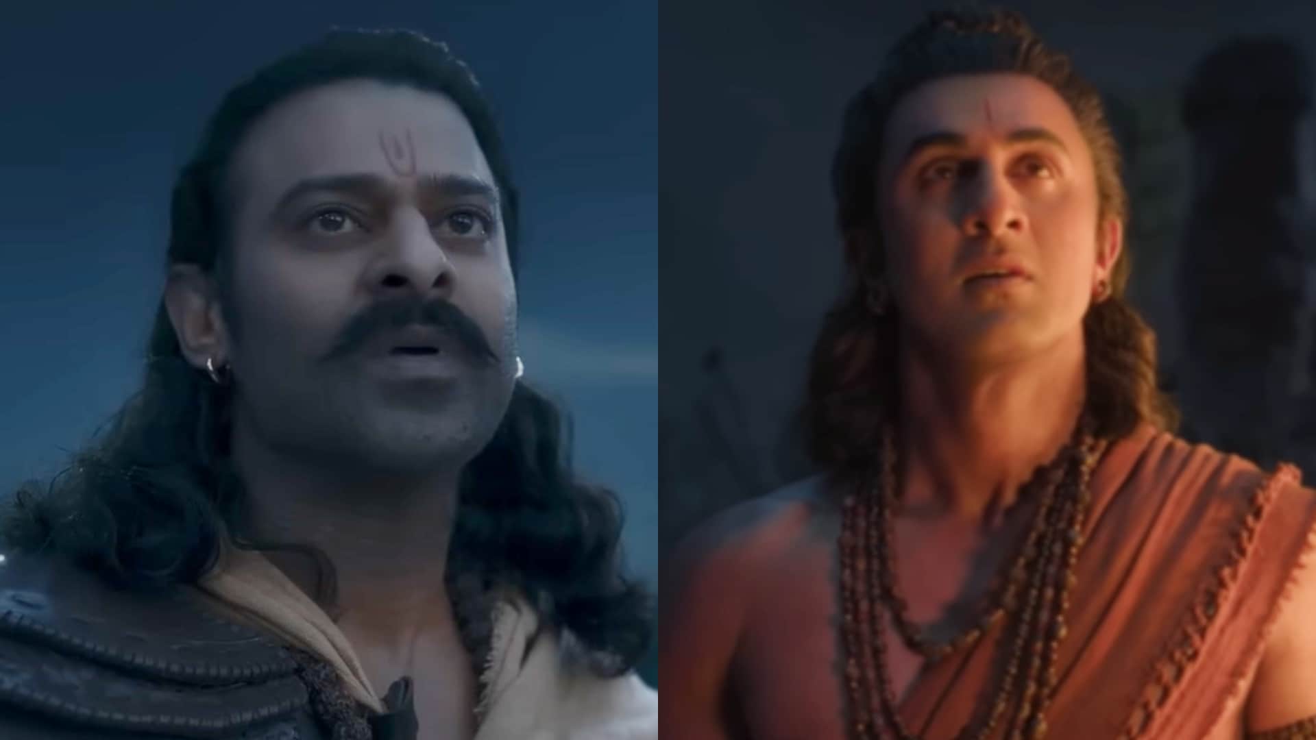 Prabhas in Adipurush and Ranbir Kapoor in Ramayana.