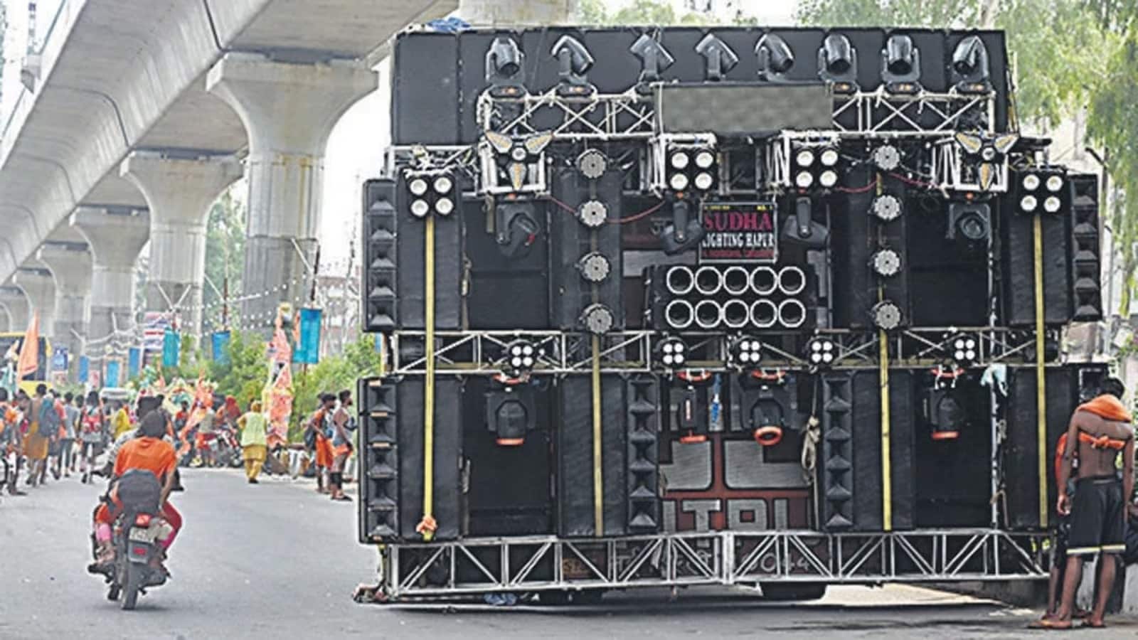 Kanwar truck loaded with boomboxes (File image) Kanwar truck loaded with boomboxes (File image)
