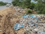 According to residents, fresh dumping has been spotted despite earlier action by civic authorities. (Parveen Kumar/HT)