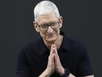 Apple CEO Tim Cook delivers the keynote address in Cupertino, California. (Getty Images via AFP)