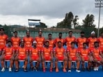 Indian men’s hockey team in the new jersey