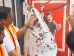 Vijay's Jana Nayagan posters were torn in Karnataka by protesters. 