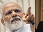 Prime Minister Narendra Modi and Pakistan Prime Minister Shehbaz Sharif.