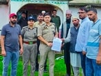 Police attached the immovable properties of five Pakistan-based terror handlers in Reasi on Thursday. (ANI)