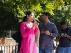 The case against the former Jawaharlal Nehru University Students’ Union (JNUSU) president and CPI-M leader is for protesting outside the Banga Bhawan in 2021 over alleged police action. (HT Archive)
