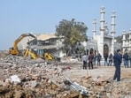 The land was cleared during a high-security demolition drive conducted around 2am on January 7 by MCD and Delhi Police following a Delhi High Court order hours earlier. (HT Archive)