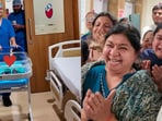 Family celebrates the arrival of their baby girl after a 52-year wait.
