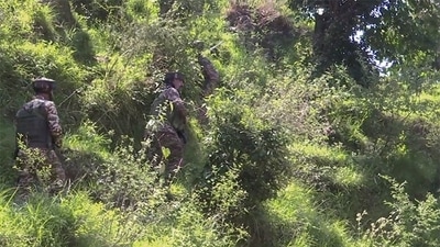 Officials said the hideout had been constructed in a densely forested area, amid thick vegetation. (File Photo/ ANI Video Grab)