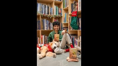 Author Shantanu Naidu with Winter (Courtesy the subject) Author Shantanu Naidu with Winter (Courtesy the subject)
