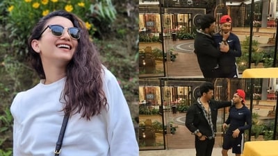 Gauahar Khan reacts to Kushal Tandon kissing Zaid Darbar in Alliance. Gauahar Khan reacts to Kushal Tandon kissing Zaid Darbar in Alliance.