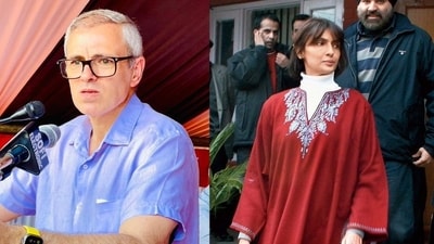 L: Jammu and Kashmir chief minister Omar Abdullah | R: His estranged wife Payal Abdullah (X/@LawBeatInd) L: Jammu and Kashmir chief minister Omar Abdullah | R: His estranged wife Payal Abdullah (X/@LawBeatInd)