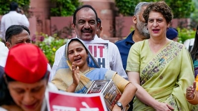 Leaders call for a unified opposition strategy amid rifts in favouring discussions on the Ram Mandir embezzlement case versus the FCRA bill. (PTI)