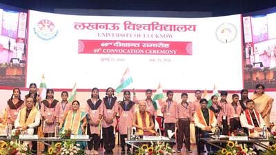 The Lucknow University convocation was held on Friday. (SOURCED) The Lucknow University convocation was held on Friday. (SOURCED)