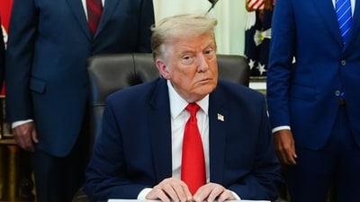 US President Donald Trump on Thursday announced an agreement for the "complete disarmament" of Hamas, calling it a critical step toward a new Palestinian government in Gaza.(AP Photo/Julia Demaree Nikhinson) (AP Photo/Julia Demaree Nikhinson) US President Donald Trump on Thursday announced an agreement for the "complete disarmament" of Hamas, calling it a critical step toward a new Palestinian government in Gaza.(AP Photo/Julia Demaree Nikhinson) (AP Photo/Julia Demaree Nikhinson)