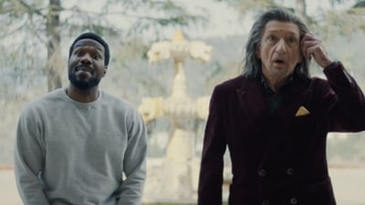 Yahya Abdul Mateen II and Ben Kingsley in a still from Wonder Man (Still from Wonder Man) Yahya Abdul Mateen II and Ben Kingsley in a still from Wonder Man (Still from Wonder Man)