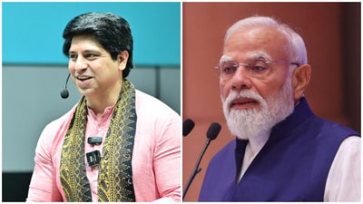 Former BJP national spokesperson Shehzad Poonawalla and Prime Minister Narendra Modi.