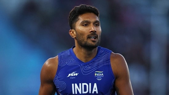 Commonwealth Games 2026 LIVE UPDATES Day 9: India's Tejaswin Shankar reacts after the men's decathlon 400m heat 2