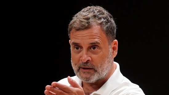 Opposition leader Rahul Gandhi