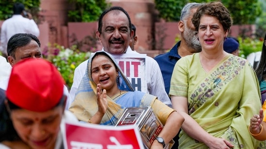 Leaders call for a unified opposition strategy amid rifts in favouring discussions on the Ram Mandir embezzlement case versus the FCRA bill. (PTI)