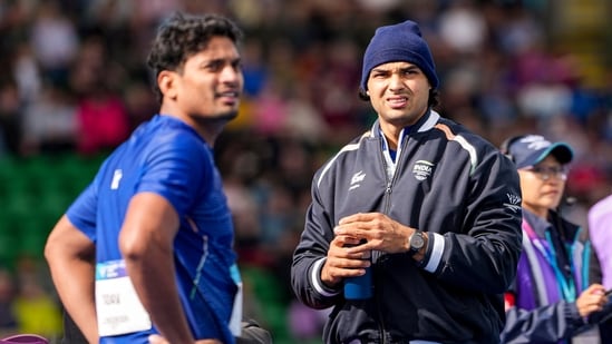 Commonwealth Games 2026 LIVE UPDATES Day 9: India's Neeraj Chopra and Rohit Yadav, left, during the Men's Javelin Throw Commonwealth Games 2026 LIVE UPDATES Day 9: India's Neeraj Chopra and Rohit Yadav, left, during the Men's Javelin Throw