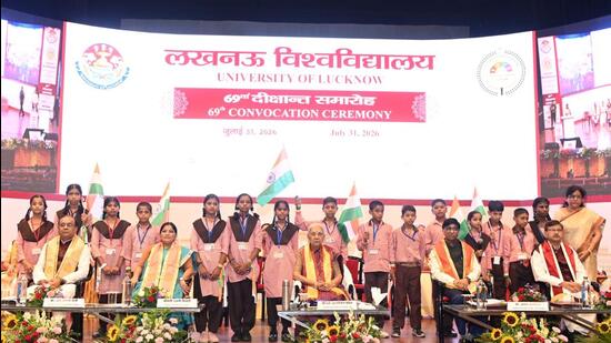 The Lucknow University convocation was held on Friday. (SOURCED)