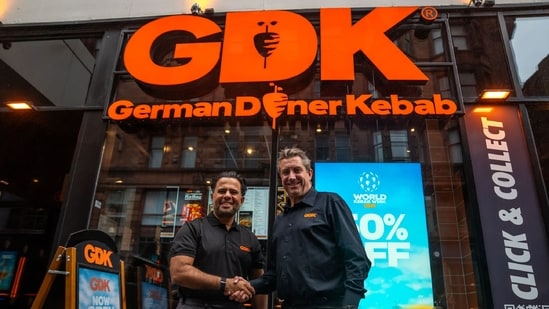 Ginny Sahni (MD GBC) and Simon Wallis (CEO GDK Intl) in Glasgow.