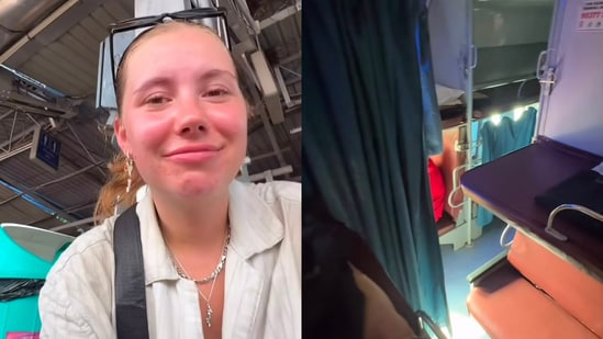A Danish tourist shared her first train journey in India. (Instagram/@emmaaxholm)