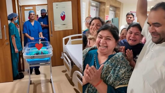 Family celebrates the arrival of their baby girl after a 52-year wait.