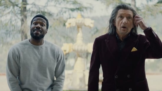 Yahya Abdul Mateen II and Ben Kingsley in a still from Wonder Man (Still from Wonder Man)