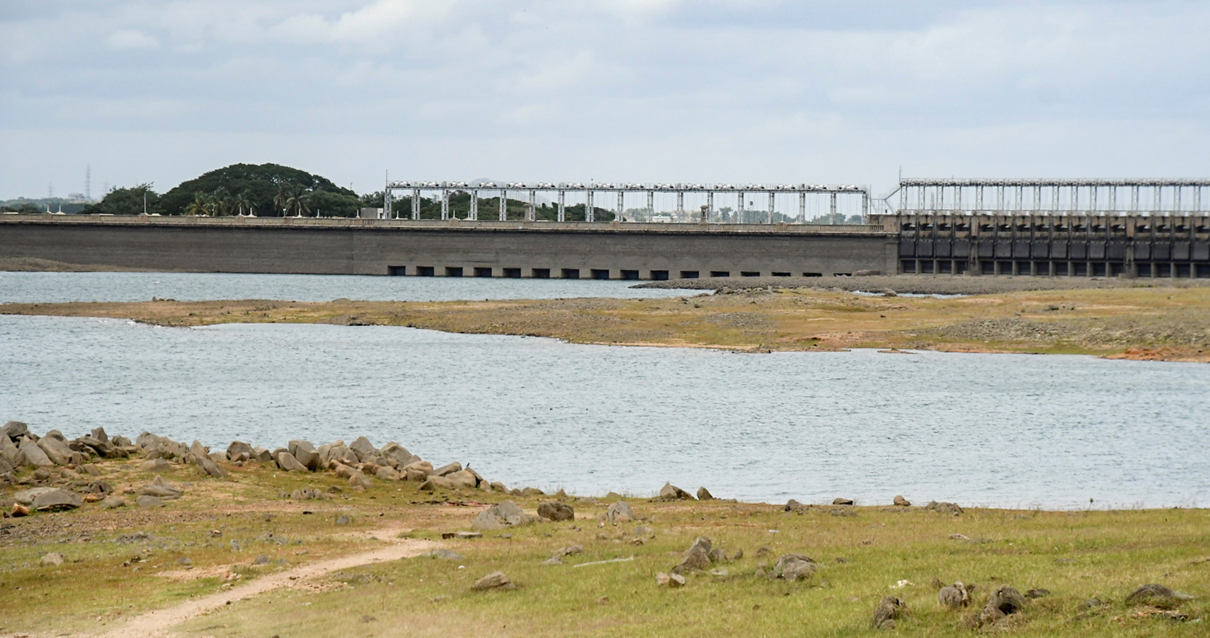 The KRS reservoir, in Mandya district of Karnataka. (PTI) The KRS reservoir, in Mandya district of Karnataka. (PTI)