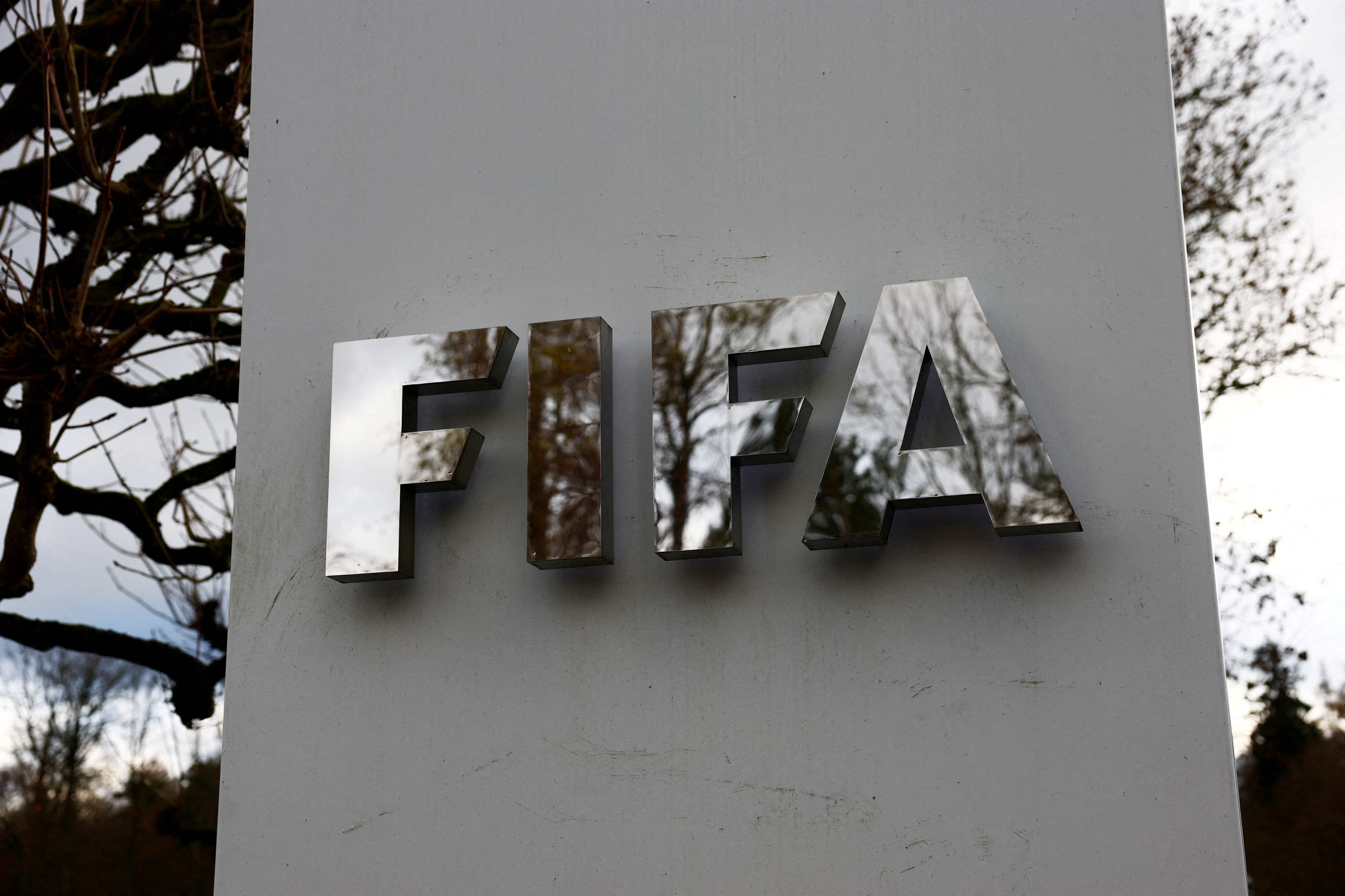FILE PHOTO: Soccer Football - World Cup Playoff Tournament and European Playoff draws - FIFA Headquarters, Zurich, Switzerland- November 20, 2025 General view outside the headquarters REUTERS/Denis Balibouse/File Photo (REUTERS)