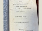 The book was discovered hidden inside a sealed fireplace during a home renovation.