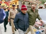 Special Investigation Team (SIT) formed by the Uttarakhand government arrives to inspect the Badrinath Temple premises.