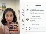 Urwashi, a popular social media personality and one of the many Gen Z students who participated in the protests against NEET paper leak, responded to a BJP clip. (Instagram/@urwashi_18)