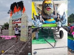 Creative kanwar designs by devotees undertaking Kanwar Yatra 2026.