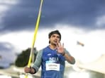 India’s Neeraj Chopra during the men's javelin throw final at the Commonwealth Games 2026, in Glasgow, Scotland. (PTI)