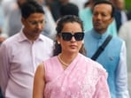 BJP MP Kangana Ranaut during the Monsoon Session of the Parliament, in New Delhi. (PTI Photo/Shahbaz Khan)(PTI07_21_2026_000081B)