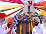 Recalling the life and legacy of Shaheed Udham Singh, Saini said the revolutionary devoted his life to the service of the nation and avenged the Jallianwala Bagh massacre in London. (HT Photo)